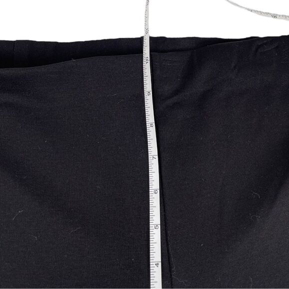 Eileen Fisher women’s size medium black wide leg cropped pull on pants - Picture 7 of 9